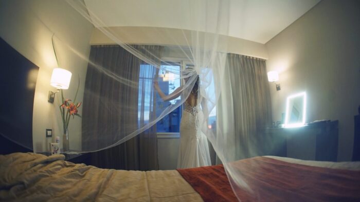 Vale vestida de novia by Marcela Colos el dia de su boda